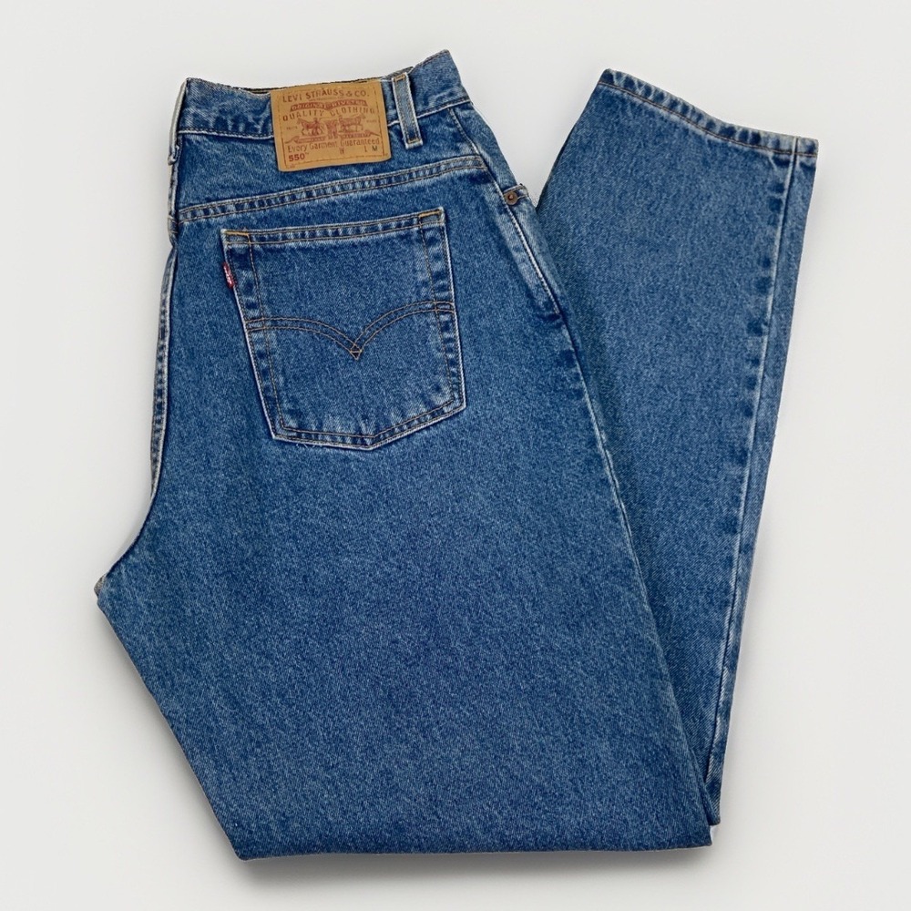 Vintage Levis 550 Jeans Womens 32x32 Relaxed Fit Tapered Leg Blue Denim 90s J97